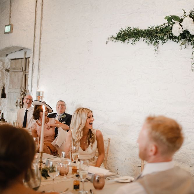 Groom giving his wedding speech