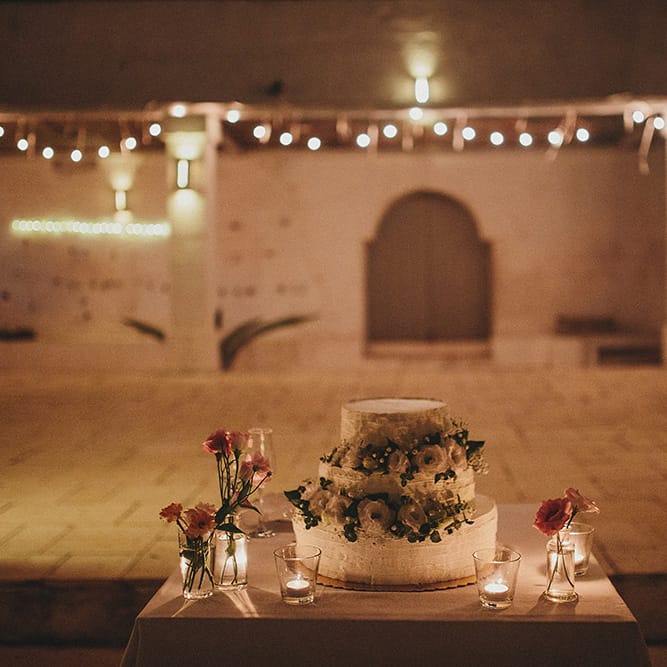 Italian Wedding Cake | Brightly Coloured Destination Wedding at Masseria Potenti Wedding Venue, Puglia, South Italy | Petar Jurica Photography | Marco Odorino Film