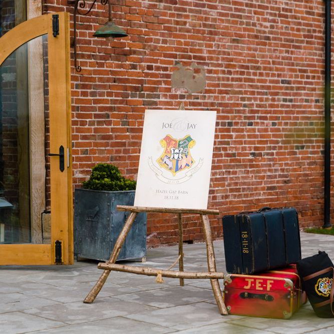 Joe &amp; Jay Harry Potter Wedding Welcome Sign