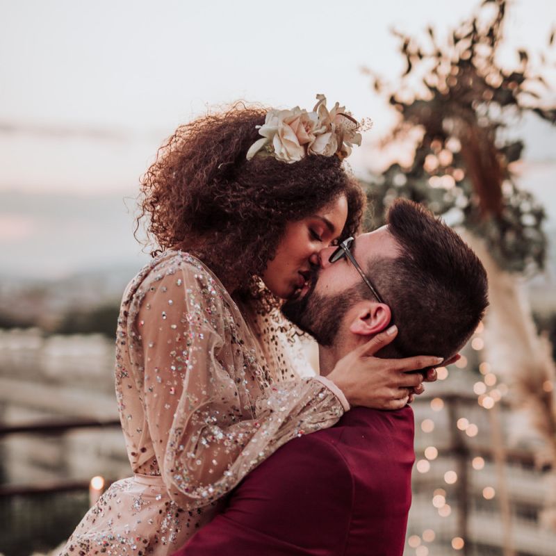 Intimate bride and groom portrait by Martina Skrobot Photography