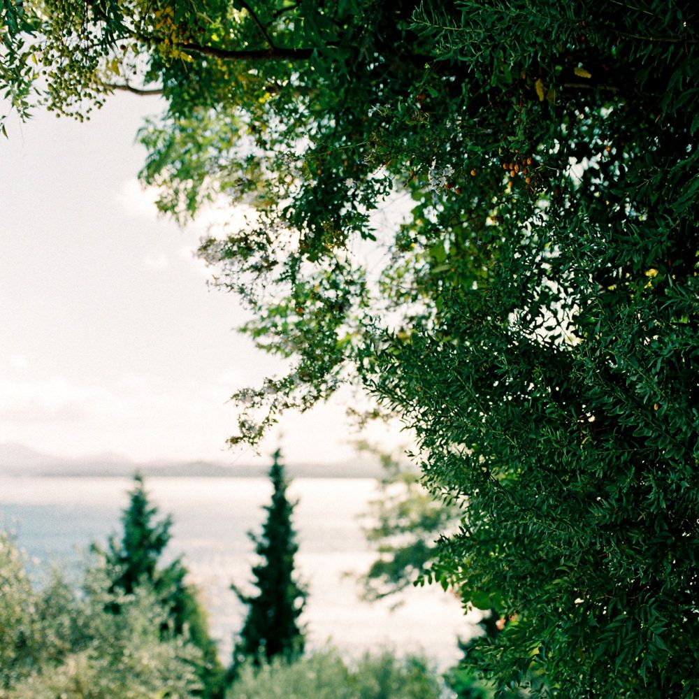 Outdoor Wedding Ceremony Aisle &amp; Altar | Pastel Blue &amp; Green, Romantic, Destination Wedding at Corfu Luxury Villas, Planned by Rosmarin Weddings &amp; Events | Mikhail Balygin Fine Art Wedding Photographer