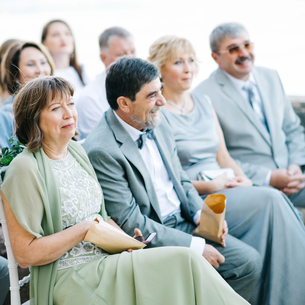 Outdoor Wedding Ceremony | Pastel Blue &amp; Green, Romantic, Destination Wedding at Corfu Luxury Villas, Planned by Rosmarin Weddings &amp; Events | Mikhail Balygin Fine Art Wedding Photographer
