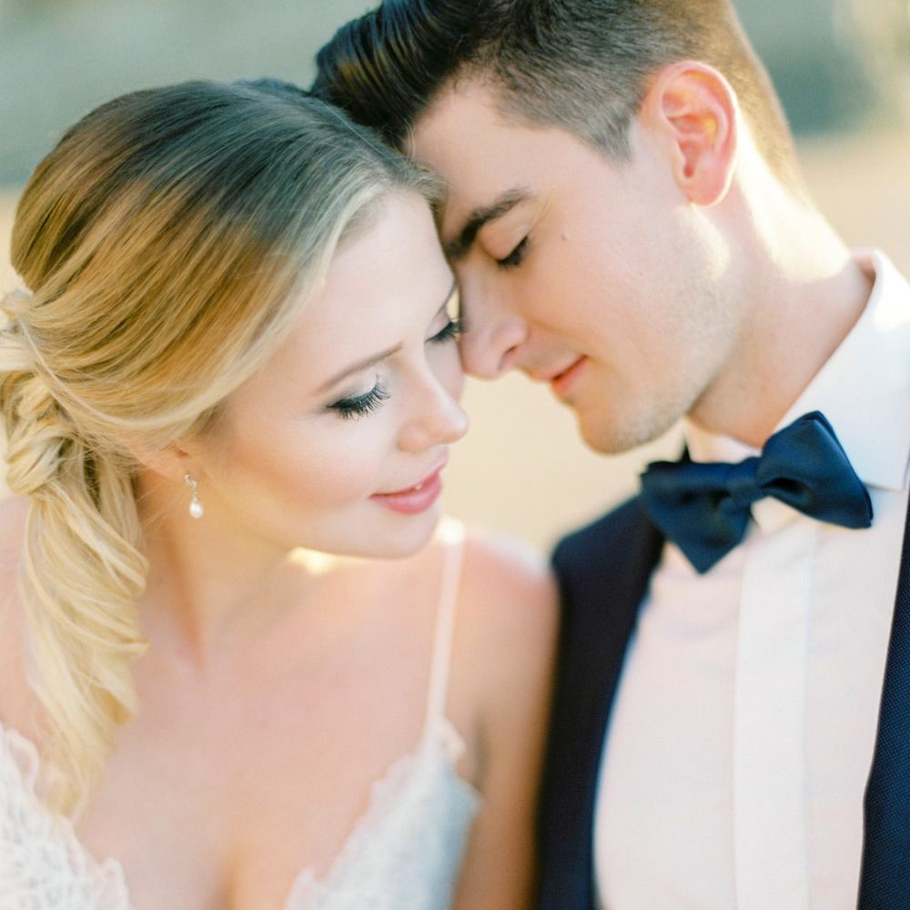 Bride in Coloured Hayley Paige Wedding Dress | Groom in Black Tie Suit | Pastel Blue &amp; Green, Romantic, Destination Wedding at Corfu Luxury Villas, Planned by Rosmarin Weddings &amp; Events | Mikhail Balygin Fine Art Wedding Photographer