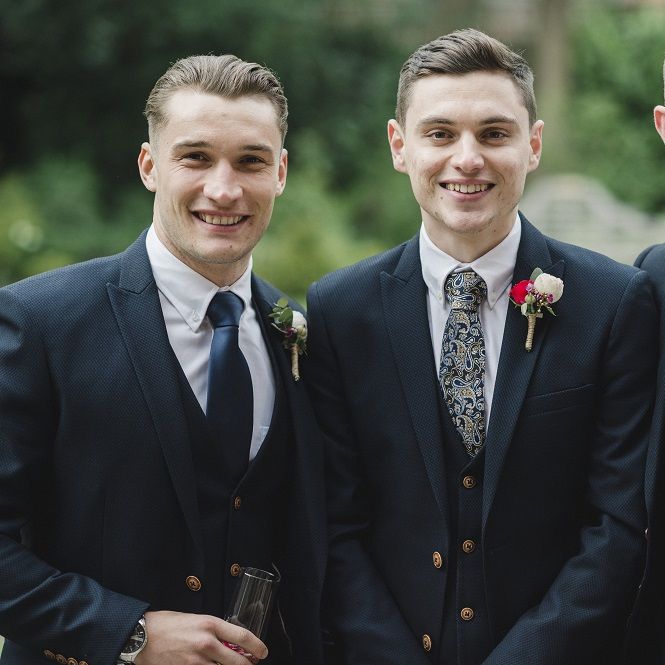 Groom with groomsmen