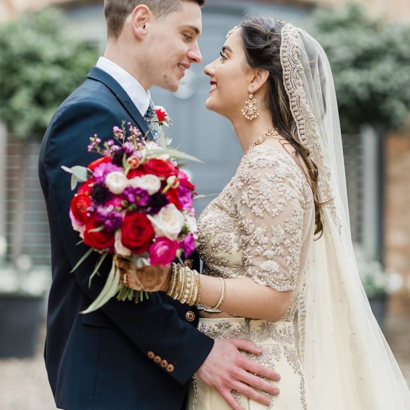 Bright wedding bouquet