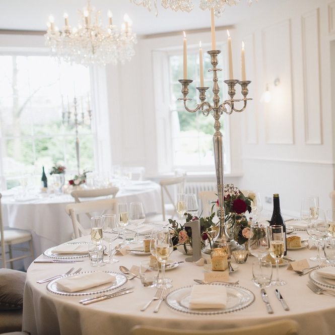 Classic wedding table decor