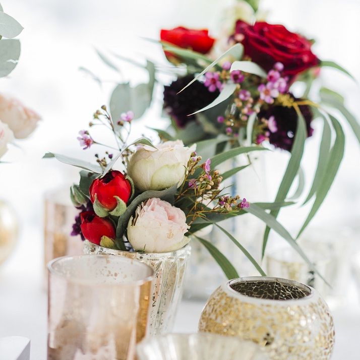 Bright wedding flowers
