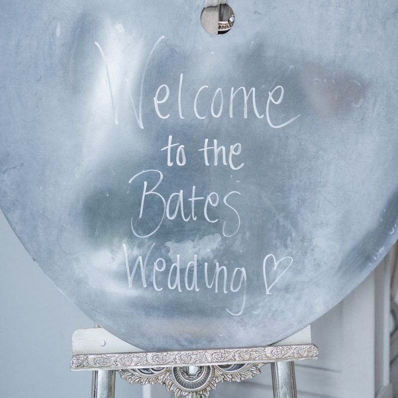 Personalised wedding decor