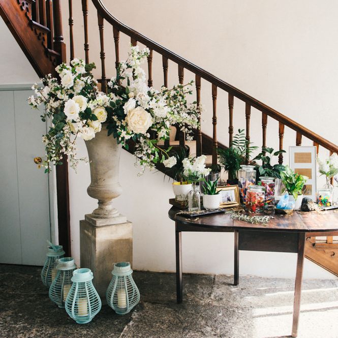 Entrance to Pennard House in Somerset | Colourful Pennard House Wedding With Bride Wearing Alexander Wang Dress | Allison Dewey Photography