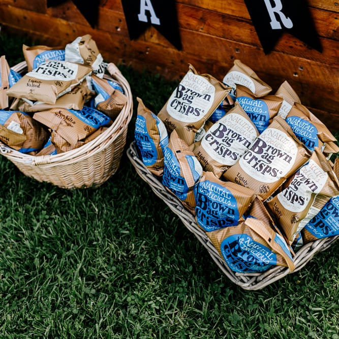 Popcorn Bar For Wedding // Bride In Floral Dress By Stephanie Allin Festival Wedding With Food Trucks &amp; Outdoor Ceremony With Geo Dome Tent Baya Hire Epic Love Story Photography