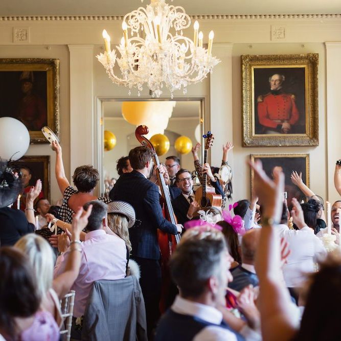 Party vibes at the reception