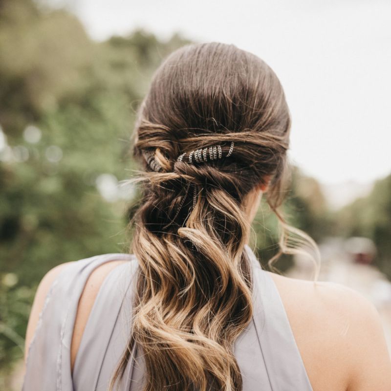 Bridesmaid Half Up Half Down Hairstyle