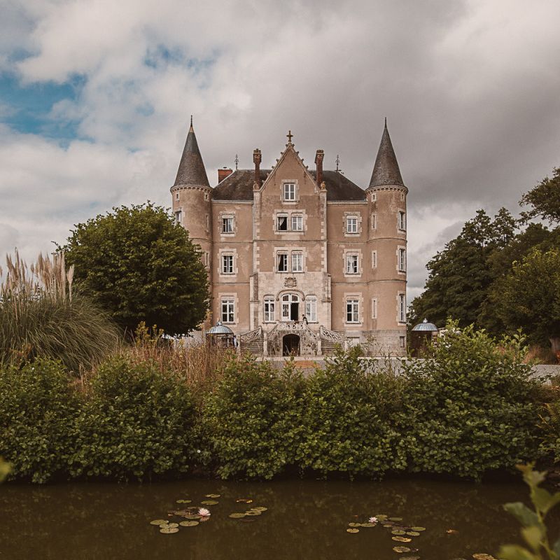 French Chateau de la Motte Husson Wedding Venue