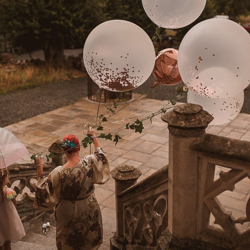 Giant Balloons on Ivy Covered Sting