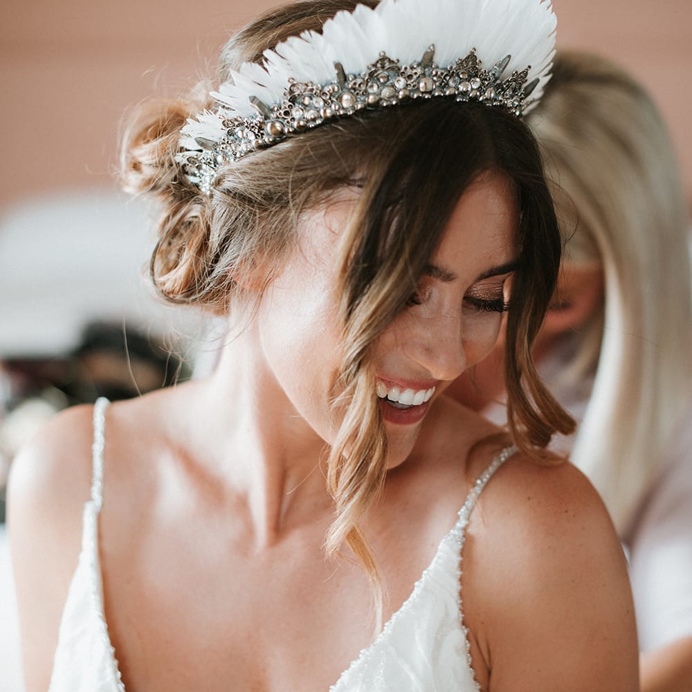 Feather Headdress For Pampas Grass Decor Wedding