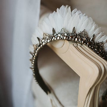 Feather Headdress For Stylish Wedding