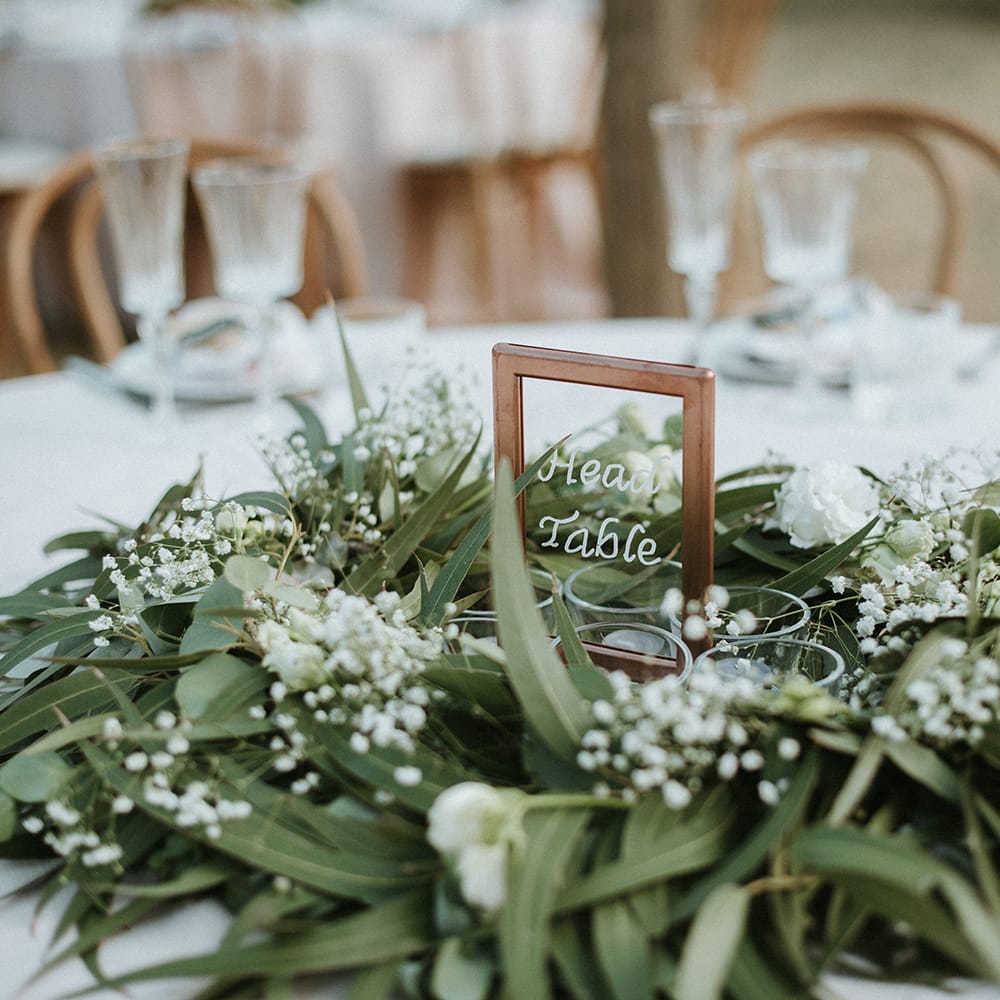 Wedding Table Decor With Table Numbers