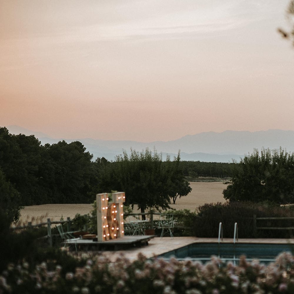Sunset And Wedding Initial Lighting