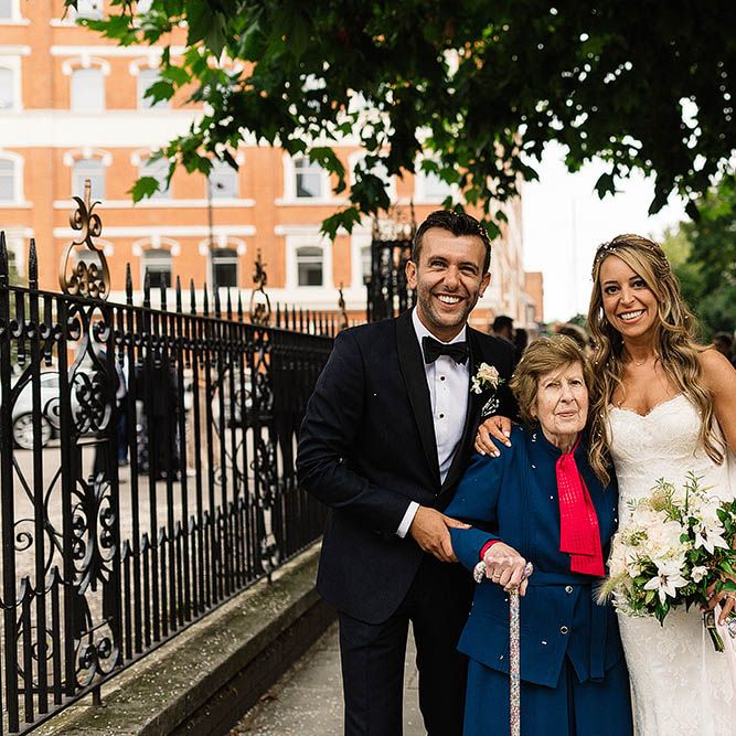 Bride In Suzanne Neville // London Wedding Venue For 300 People Trinity Buoy Wharf With Bride In Suzanne Neville And Images From Paul Joseph Photography Film This Modern Revelry