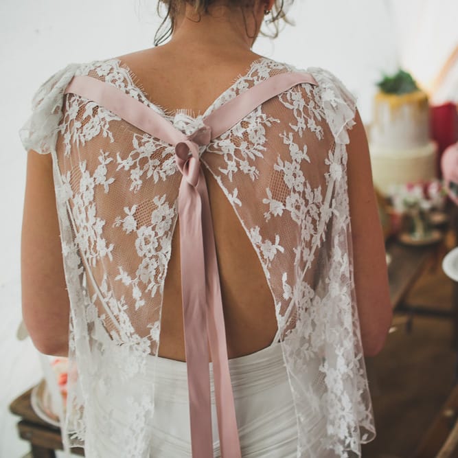 Rainy Festival Wedding In East Sussex With Bride In Rime Arodaky And Black Biker Boots And Bridesmaids In White Dresses With Silent Disco Party Images By Jesus Caballero
