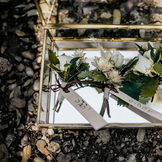 White Flower Buttonholes