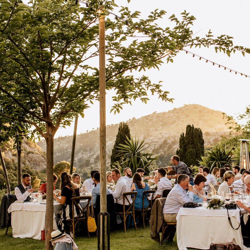 Outdoor Wedding Reception in Mallorca