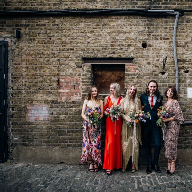 Bridal Party With Groom