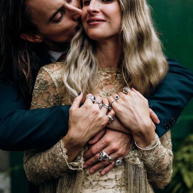Bride and Groom during Reception