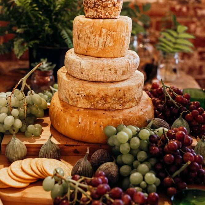 Cheese Tower Wedding Cake by Wildes Cheeses