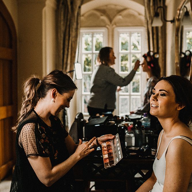 Wedding Morning Bridal Preparations | Hourglass Essense of Australia Wedding Dress for a Sophisticated Wedding at Combermere Abbey, Cheshire | Carla Blain Photography
