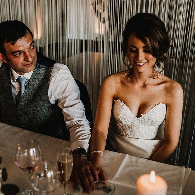 Wedding Speeches | Bride in Hourglass Essense of Australia Gown | Groom in Tweed Suit | Sophisticated Wedding at Combermere Abbey, Cheshire | Carla Blain Photography