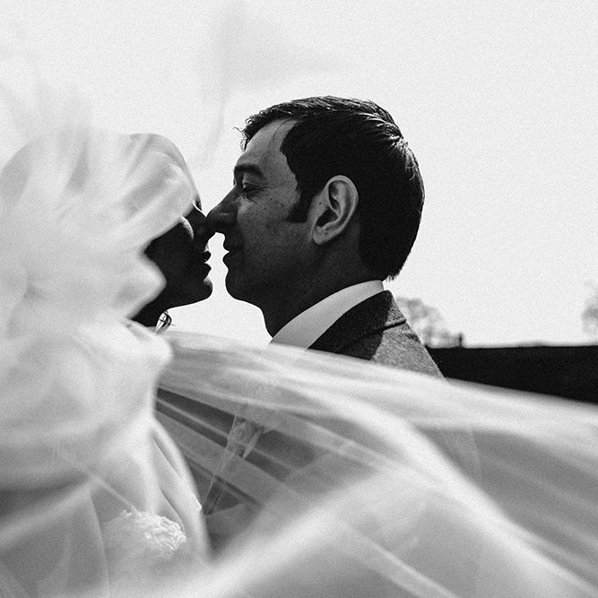 Bride in Hourglass Essense of Australia Gown | Groom in Tweed Suit | Sophisticated Wedding at Combermere Abbey, Cheshire | Carla Blain Photography