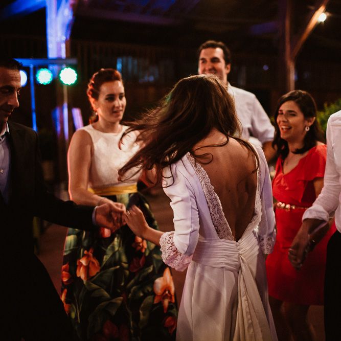 Bride in Nicolás Costura Bridal Gown | Romantic Spanish Wedding at La Salgar Restaurant in Asturias | La Mar Studio Photography