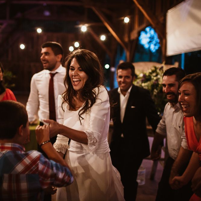 Bride in Nicolás Costura Bridal Gown | Romantic Spanish Wedding at La Salgar Restaurant in Asturias | La Mar Studio Photography