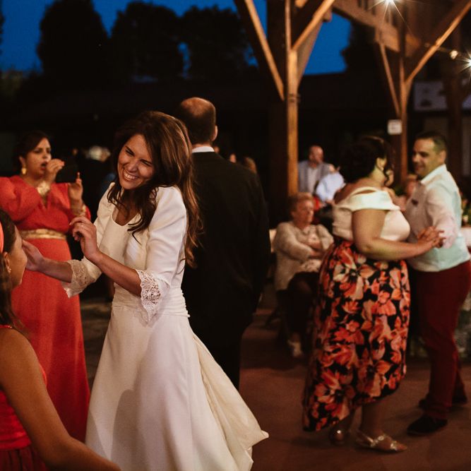 Bride in Nicolás Costura Bridal Gown | Romantic Spanish Wedding at La Salgar Restaurant in Asturias | La Mar Studio Photography