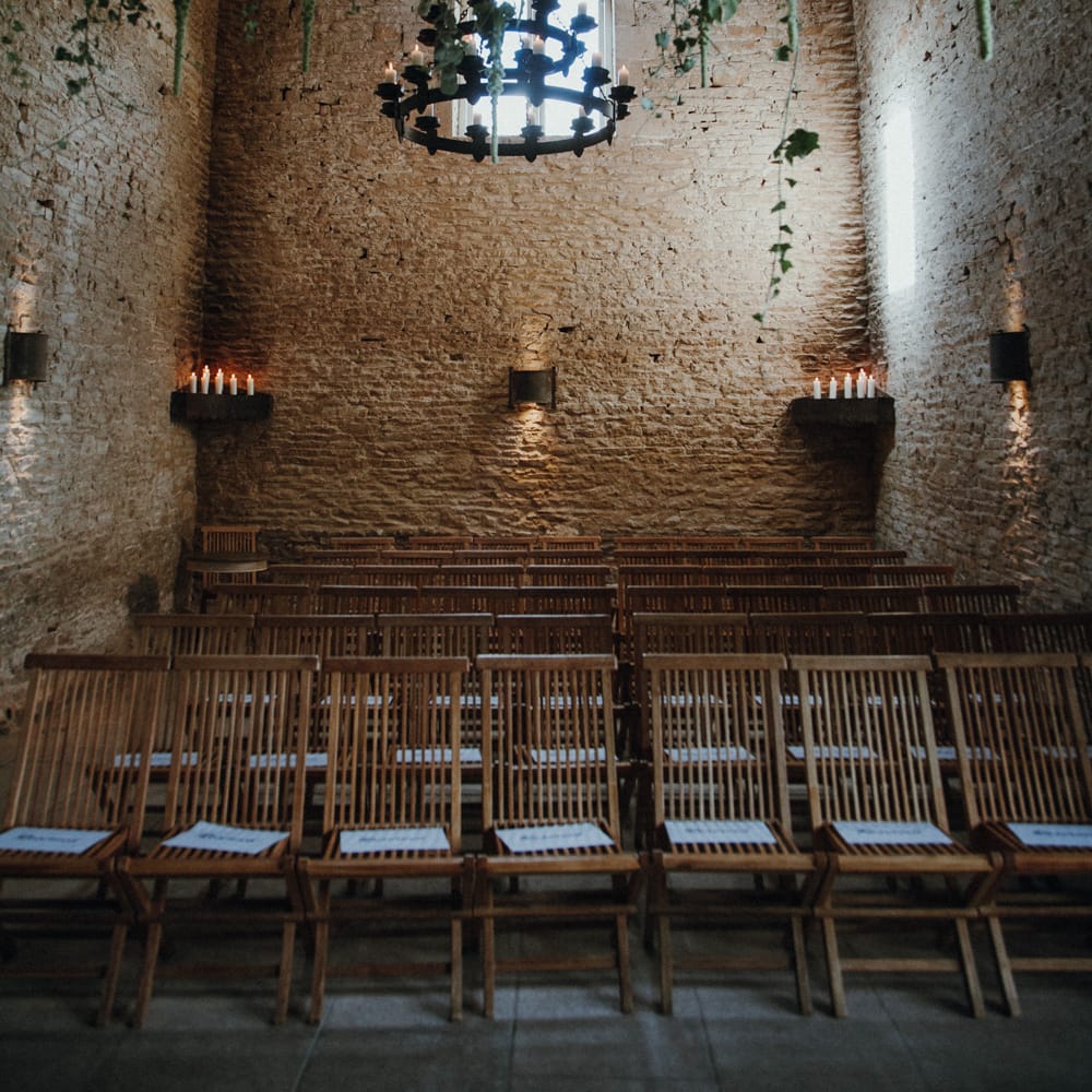 Suspended Foliage For Barn Wedding // Glastonbury Themed Table Plan For Wedding At Stone Barn Cotwolds With Groom In Cad &amp; The Dandy Images Meghan Lorna