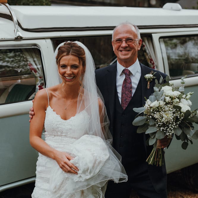 Bride In Enzoani Wedding Dress // Glastonbury Themed Table Plan For Wedding At Stone Barn Cotwolds With Groom In Cad &amp; The Dandy Images Meghan Lorna