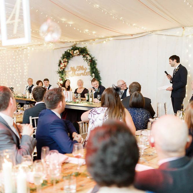 Wedding Breakfast | Red New Years Eve Winter Wedding at Iscoyd Park, Shropshire | White Stag Wedding Photography | Lovetwofilm