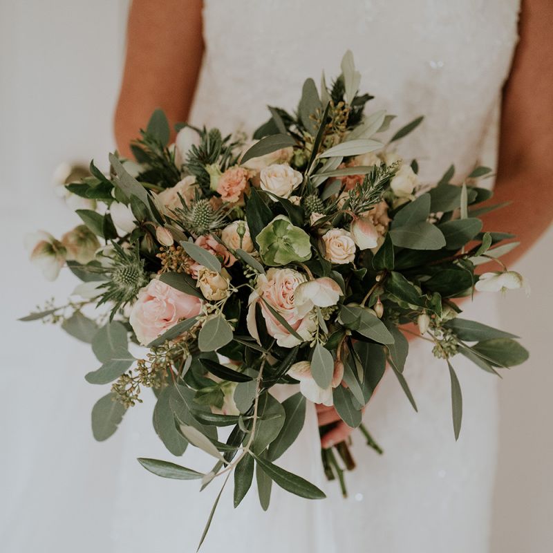 Blush bridal bouquet