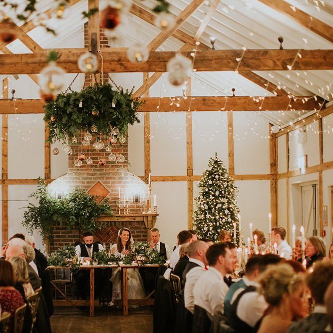 Winter wedding at Burley Manor