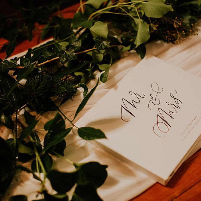 Mr &amp; Mrs wedding guestbook
