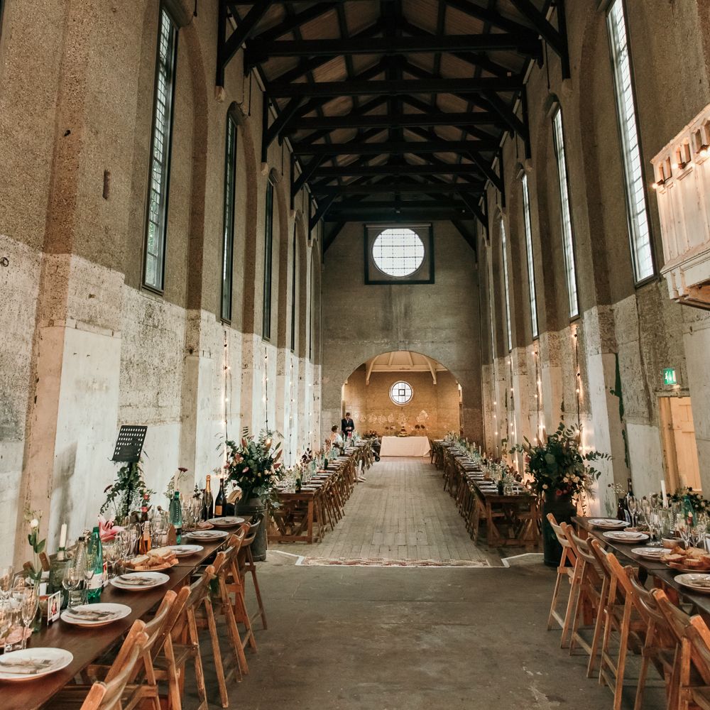 Dry Hire Wedding Venue Dilston Grove London With Bride In Sally Lacock And Groom In Mr Start With Images From Joasis Photography