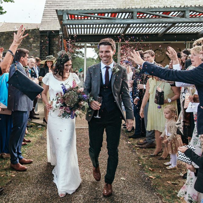 Dry Hire Wedding Venue Dilston Grove London With Bride In Sally Lacock And Groom In Mr Start With Images From Joasis Photography