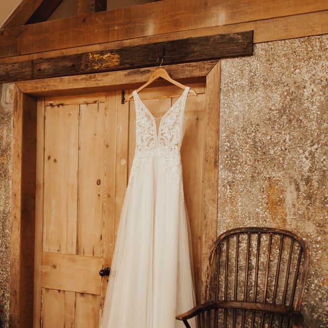 Catherine Parry bridal gown for Nancarrow Farm wedding