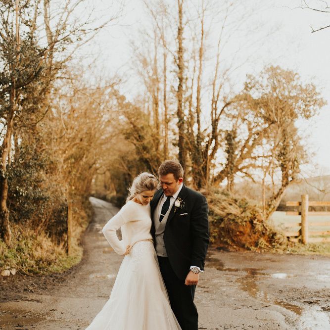 Bridal jumper for February wedding