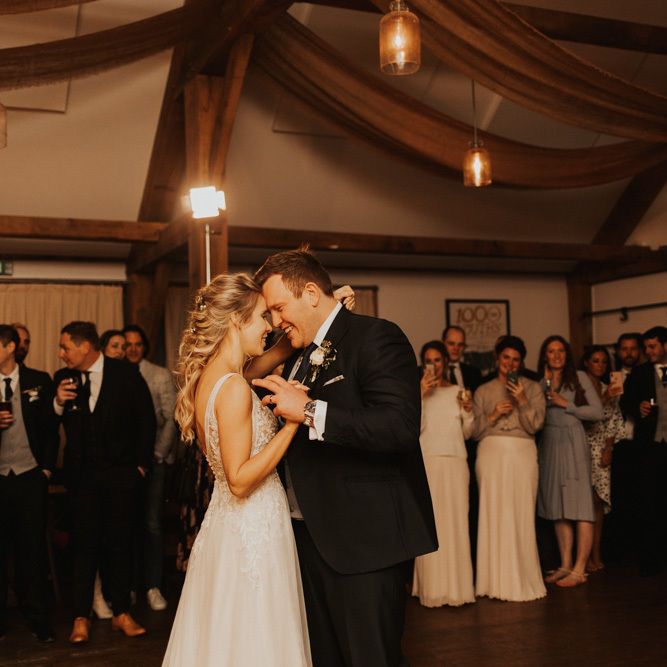 Bride and groom first dance