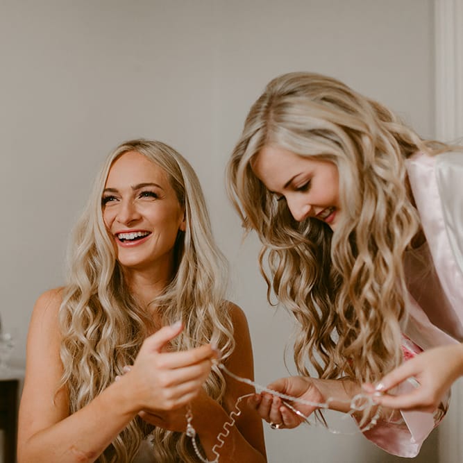 Wedding Morning Bridal Preparations | Outdoor Boho Wedding at Chateau le Tour, France | Adam and Grace Photography | Head and Heart Films