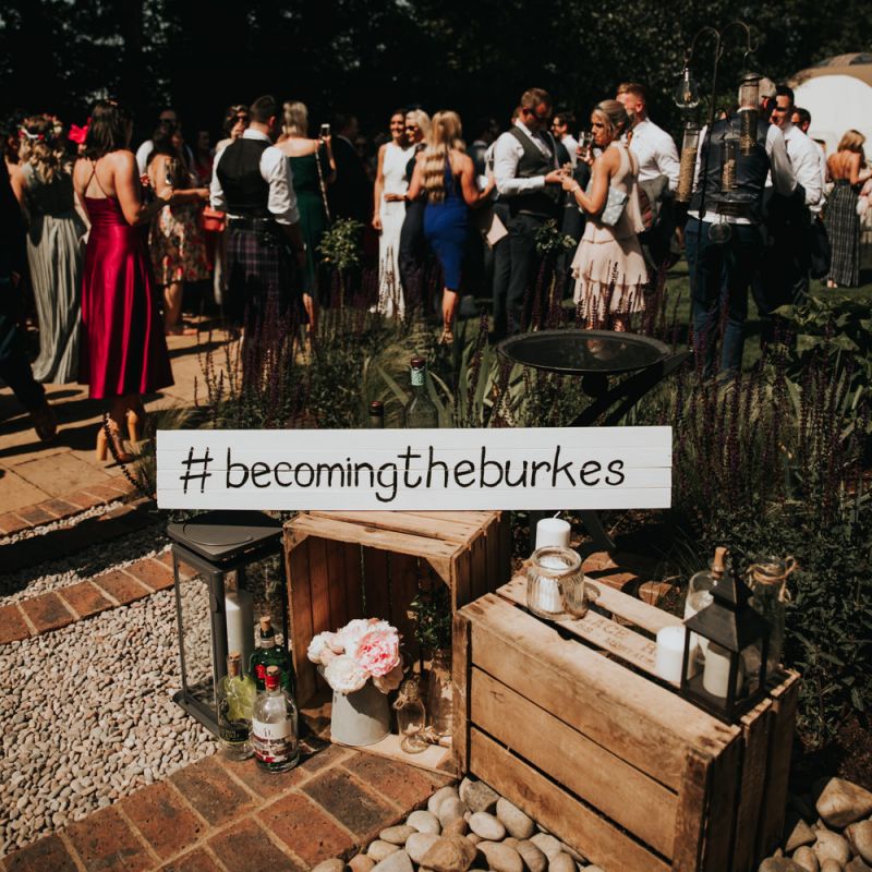 Personalised wedding signs