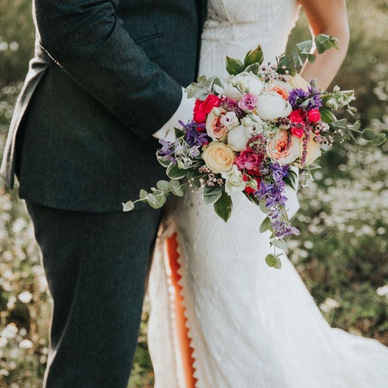Bright wedding bouquet