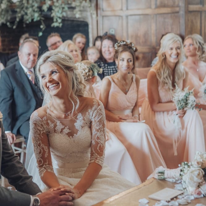 Pink Ruffled Chair Covers For Romantic Pastel Pink Wedding At Dorton House With Bride In La Sposa And Images From Julia &amp; You Photography